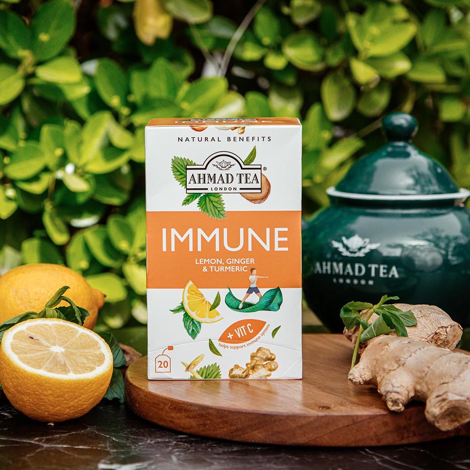 Tisana immune, Ahmad Tea, distributore esclusivo Italia Caffè Corsini