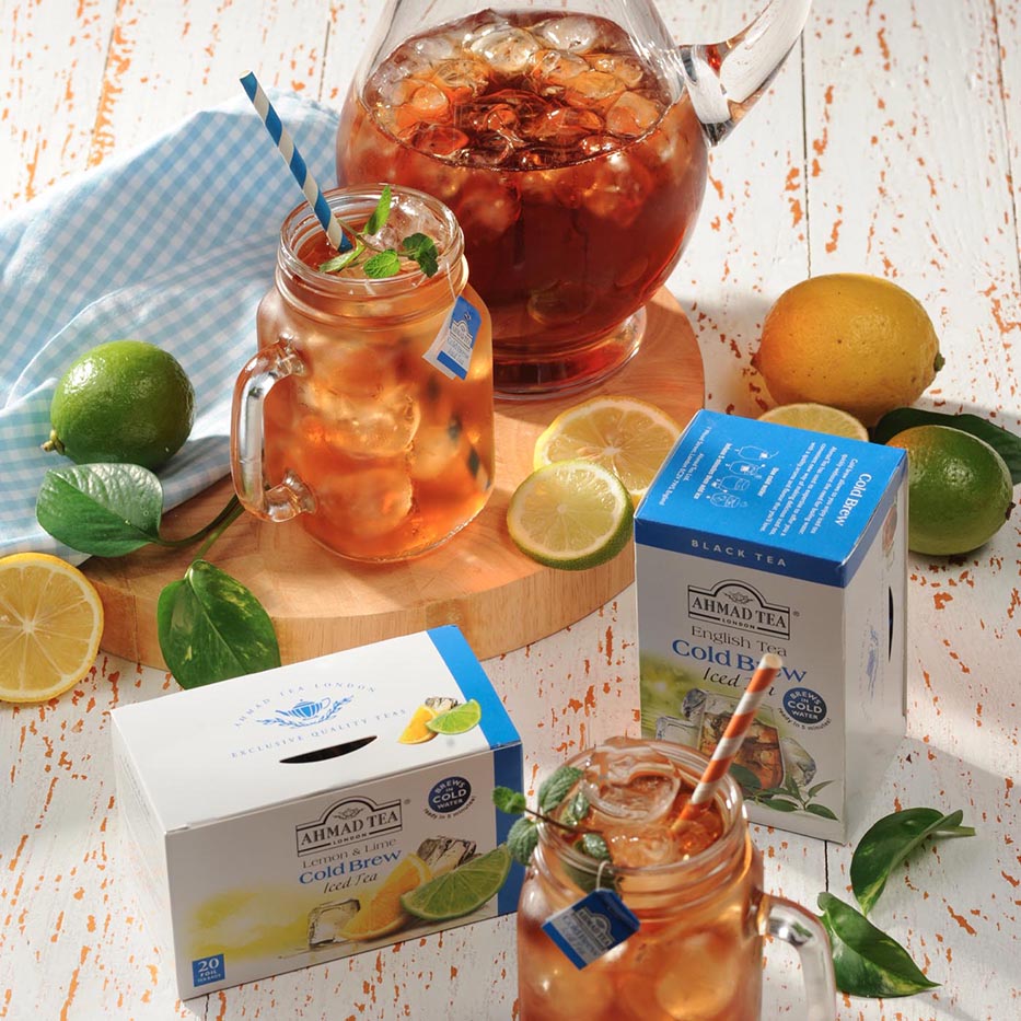 I cold brew Ahmad Tea, distributore esclusivo Italia Caffè Corsini
