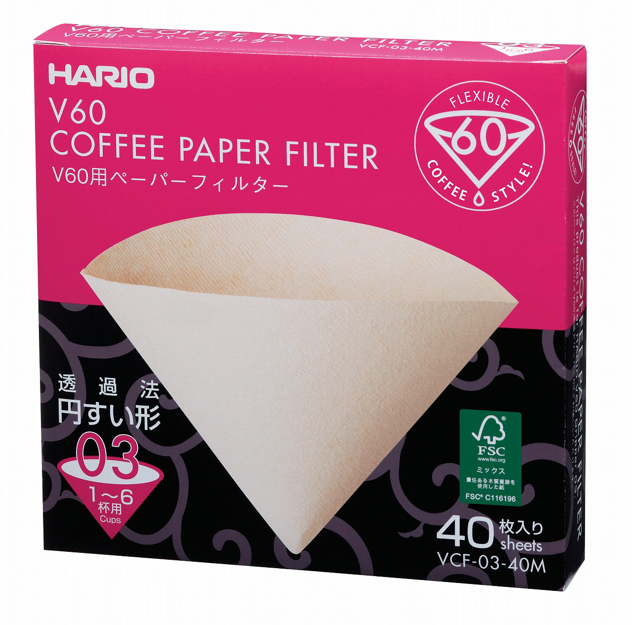 Filtri in carta bianchi | Hario vcf-03-40m