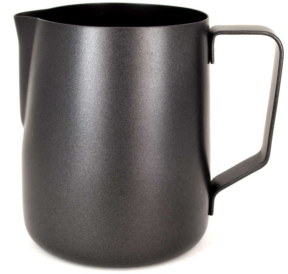 Lattiera per cappuccino in acciaio inox | Colore nero | Capacità 360 ml