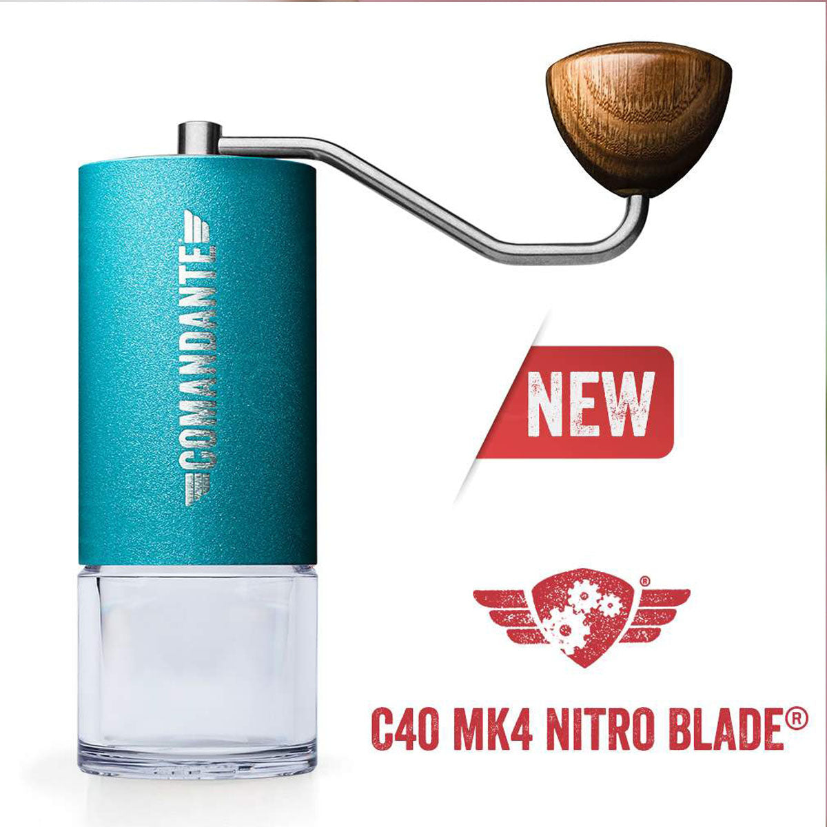 Macinacaffè Comandante C40 Nitro Blade | Colore azzurro