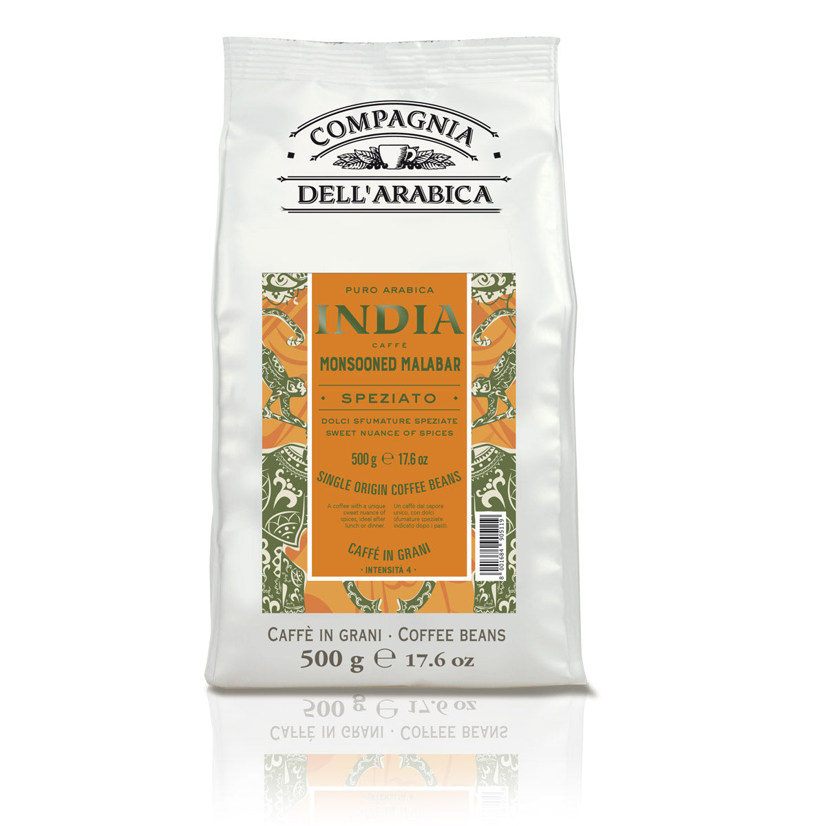 Caffè in grani | India Monsooned Malabar | 100% Arabica | 500g