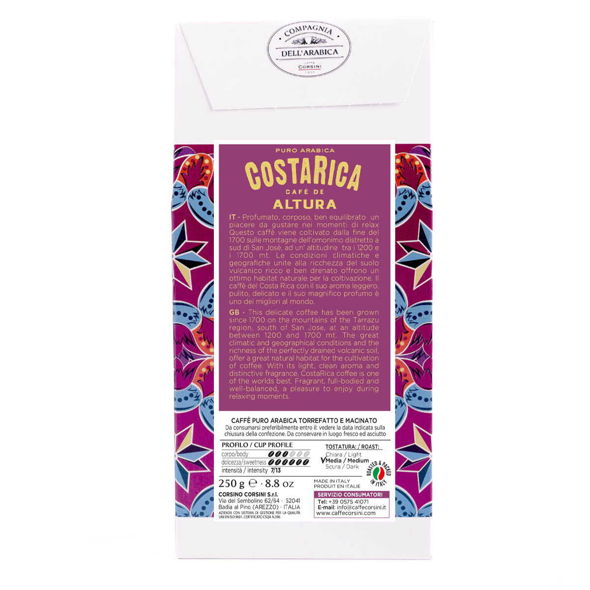 Ground coffee | Costa Rica | 100% Arabica | 250g