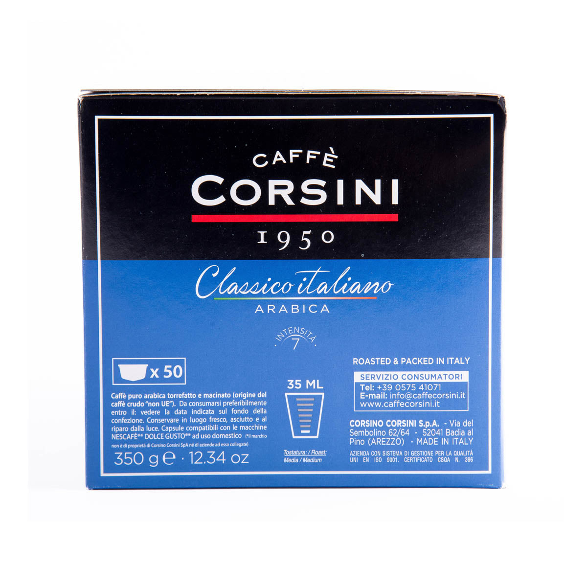 50 Nescafè® Dolce Gusto® compatible coffee capsules | Arabica Classico Italiano | Box of 4