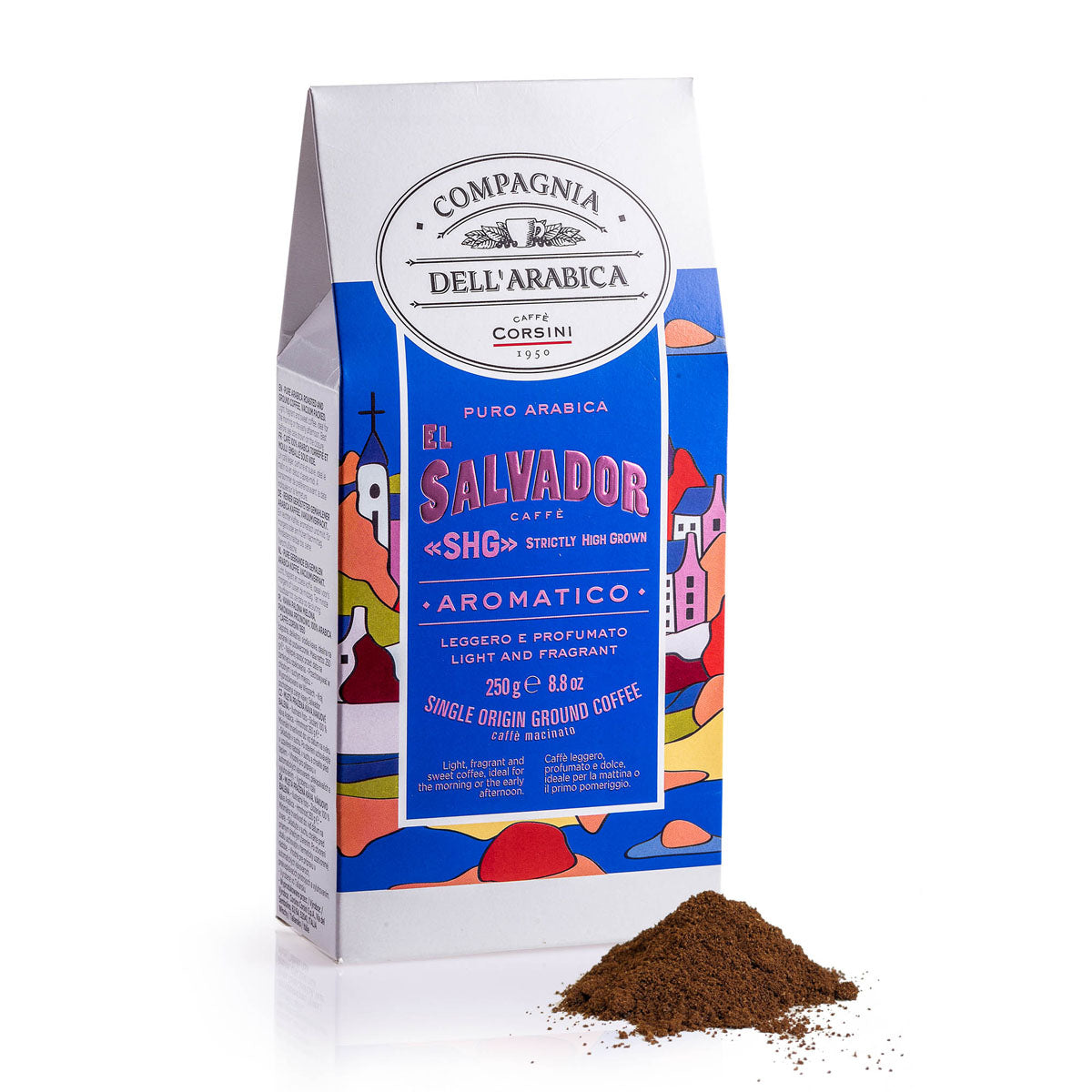 Caffè macinato El Salvador | 100% Arabica | 250g | Cartone con 12 confezioni