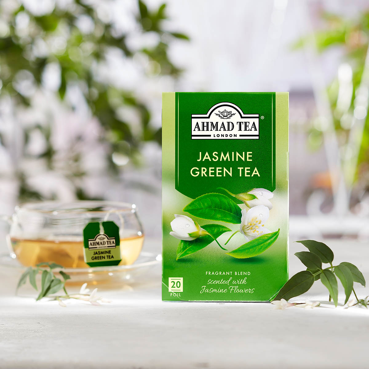 Jasmine Romance Green Tea | 20 Teabags each pack | Box of 6