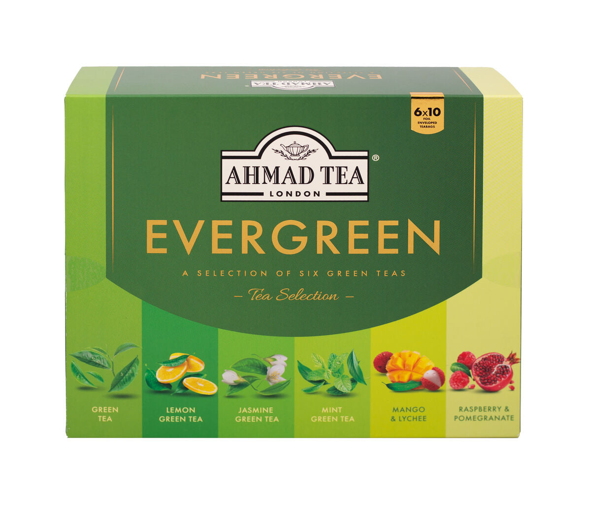 Tè verde | Evergreen selection | Ahmad Tea | 60 bustine