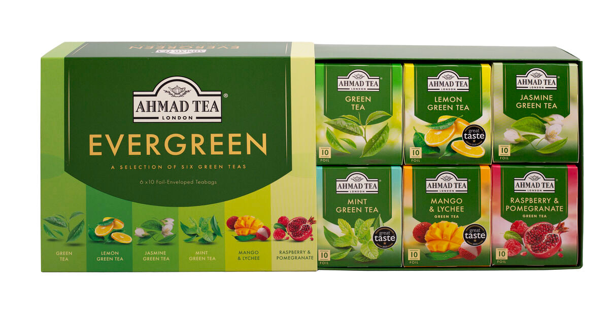 Tè verde | Evergreen selection | Ahmad Tea | 60 bustine