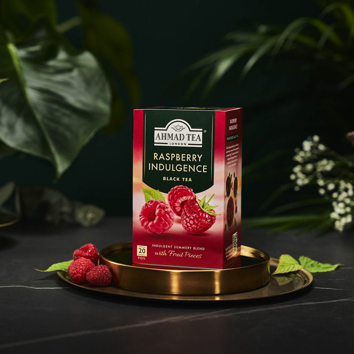 Tè nero Ahmad aromatizzato lampone, LTF084, Ahmad Tea, Caffè Corsini