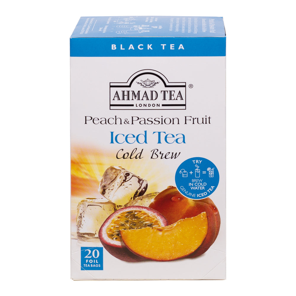 Cold Brew | Tè nero pesca e frutto della passione | Ahmad Tea | 20 bustine