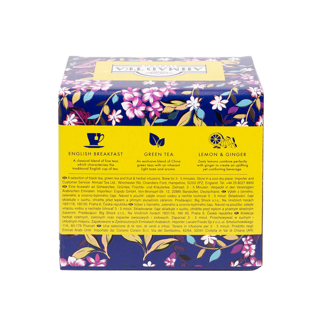 Idea regalo | Tazza da tè floreale e 15 bustine di tè assortiti