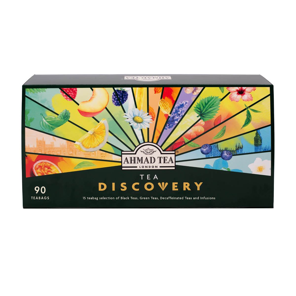 Discovery Selection | Selezione di tè neri, verdi, decaffeinato e infusi | Ahmad Tea | 90 bustine