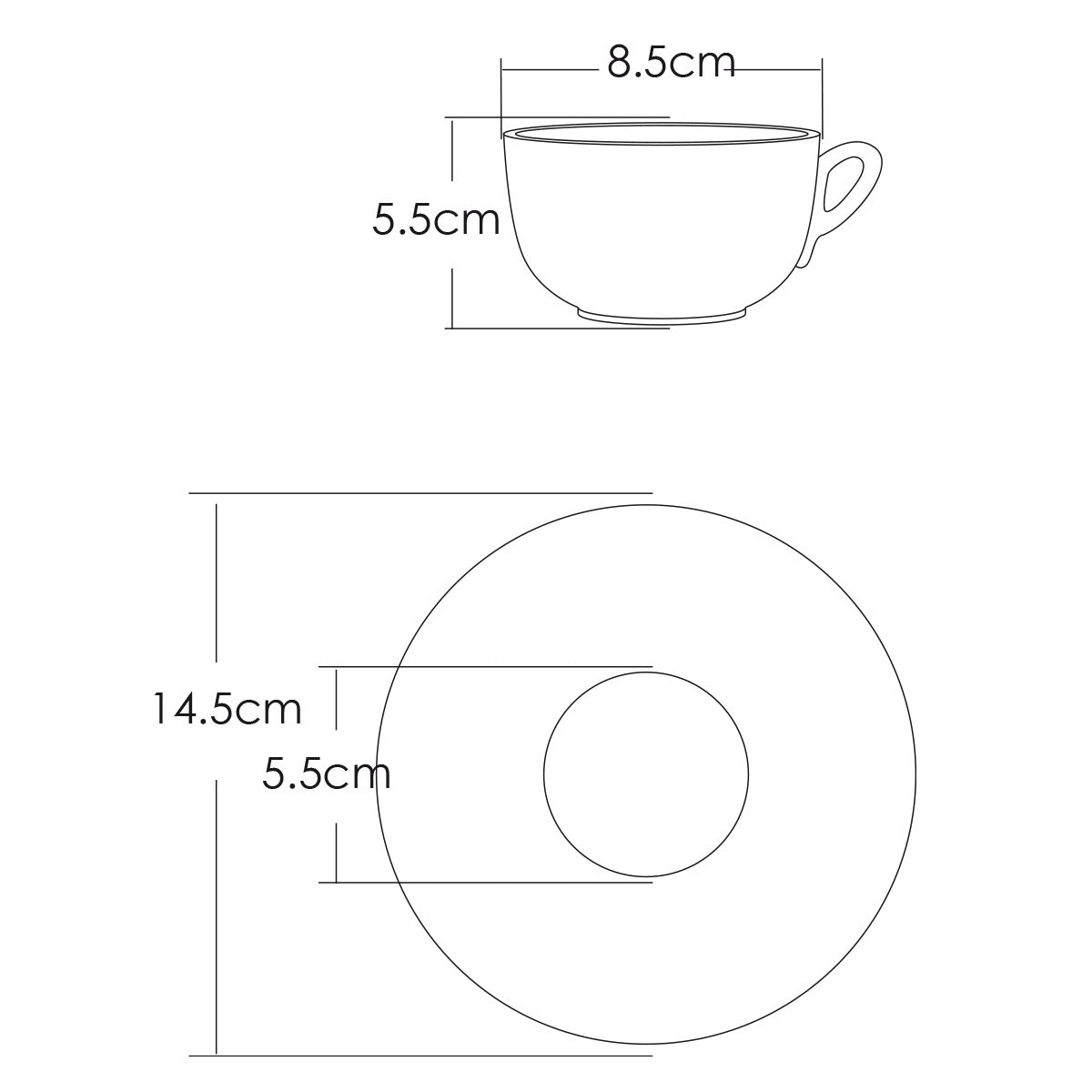 Tazza cappuccino Caffè Corsini in porcellana