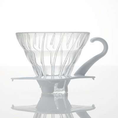 Hario vdg01w coffee dripper bianco in vetro
