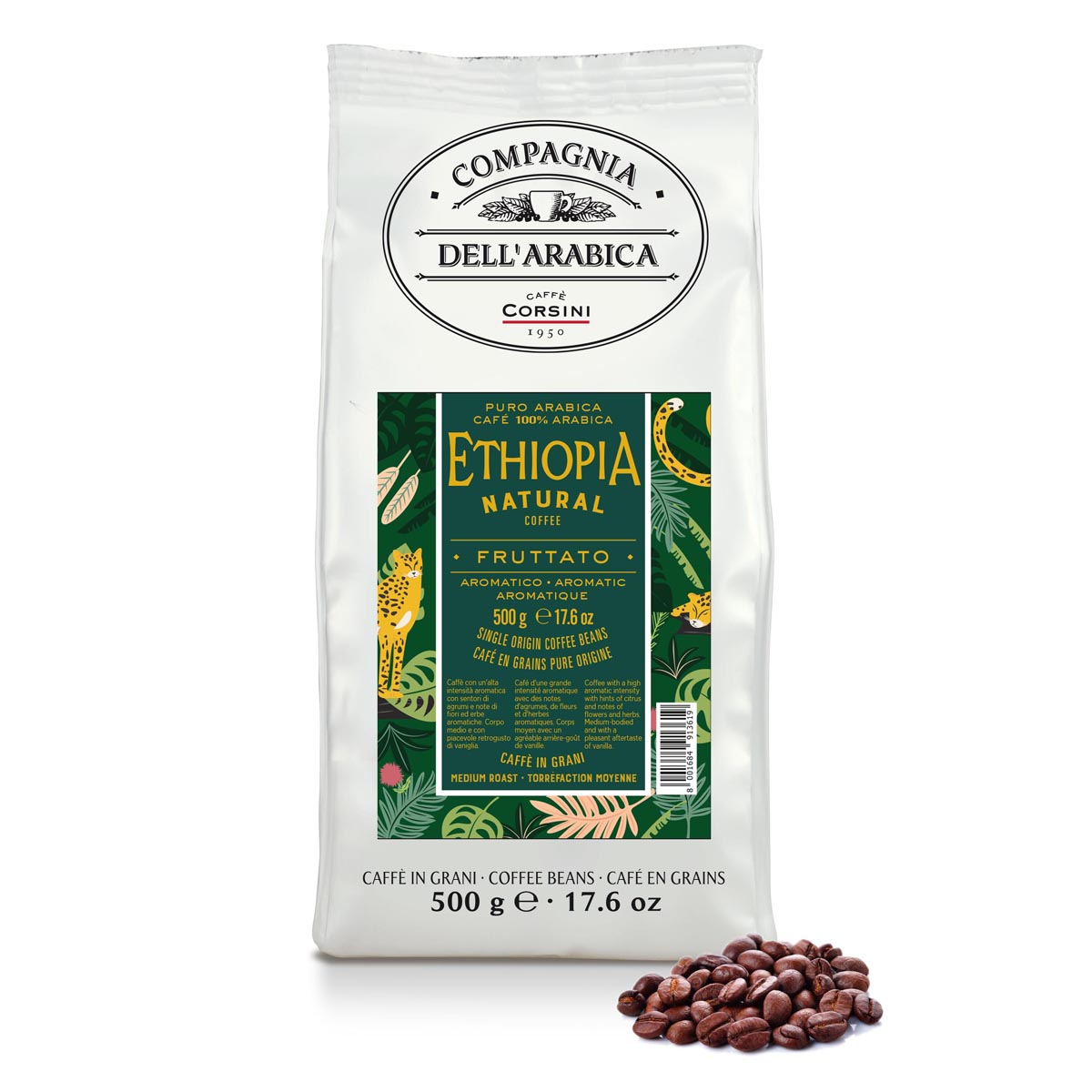 Tris di caffè in grani | Ethiopia, India, Kenya | 500g in ogni confezione