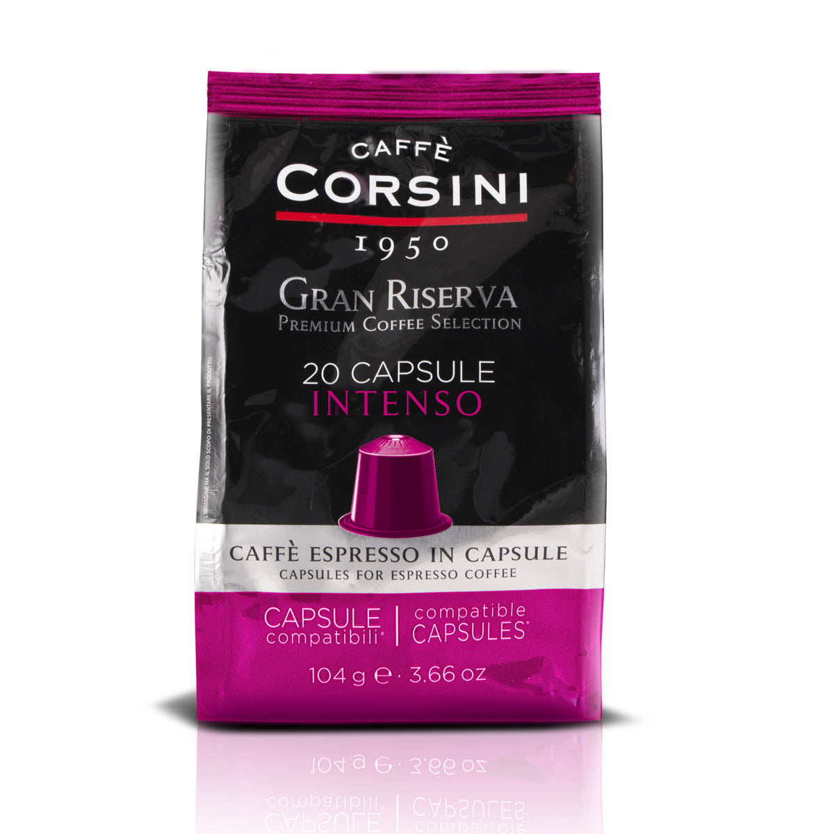 20 capsule di caffè compatibili Nespresso® in ogni confezione | Gran Riserva Intenso | Cartone con 15 confezioni