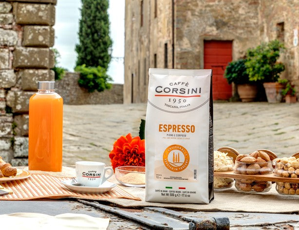 Arabica and Robusta blend, Espresso, coffee beans 500g | New home range Caffè Corsini