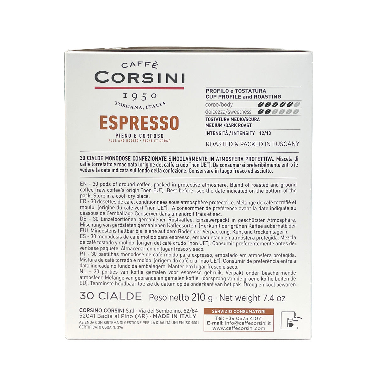 30 CIALDE ESPRESSO | GUSTO PIENO E CORPOSO | CAFFè CORSINI