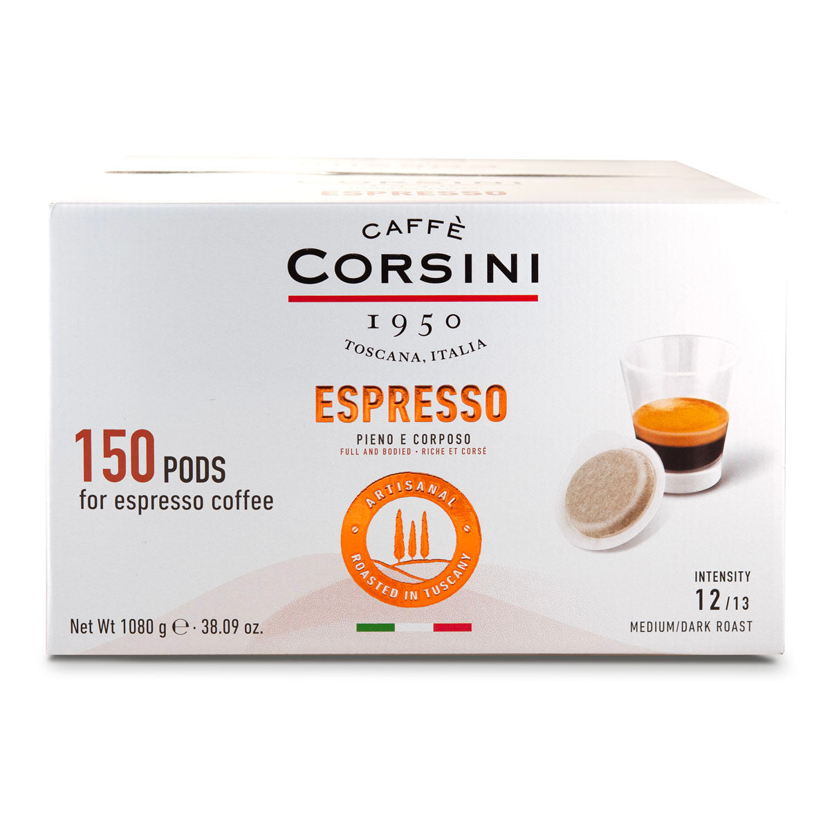 Caffè in cialde | Espresso, pieno e corposo | 150 pezzi