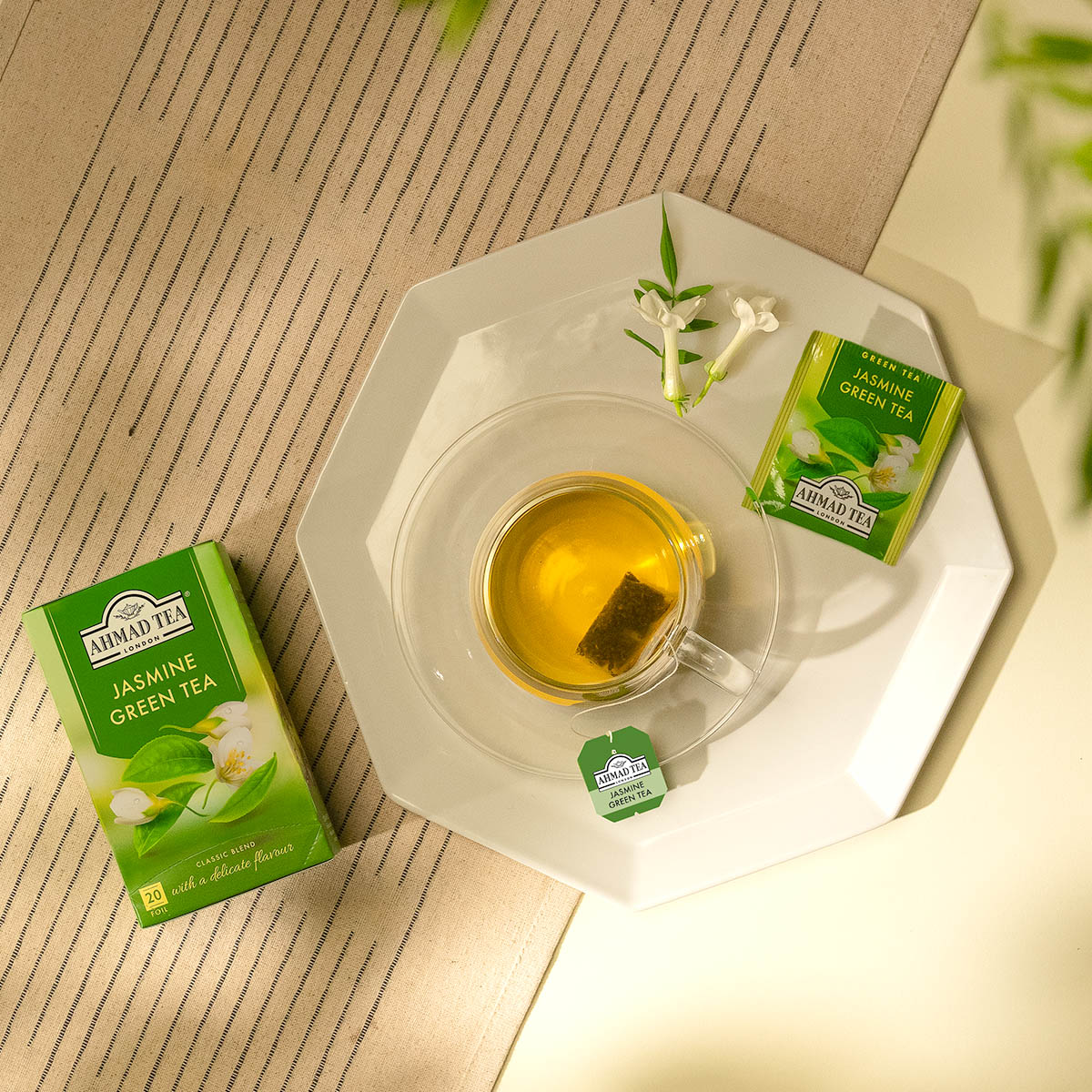 Tè verde Jasmine Romance | Ahmad Tea | 20 bustine