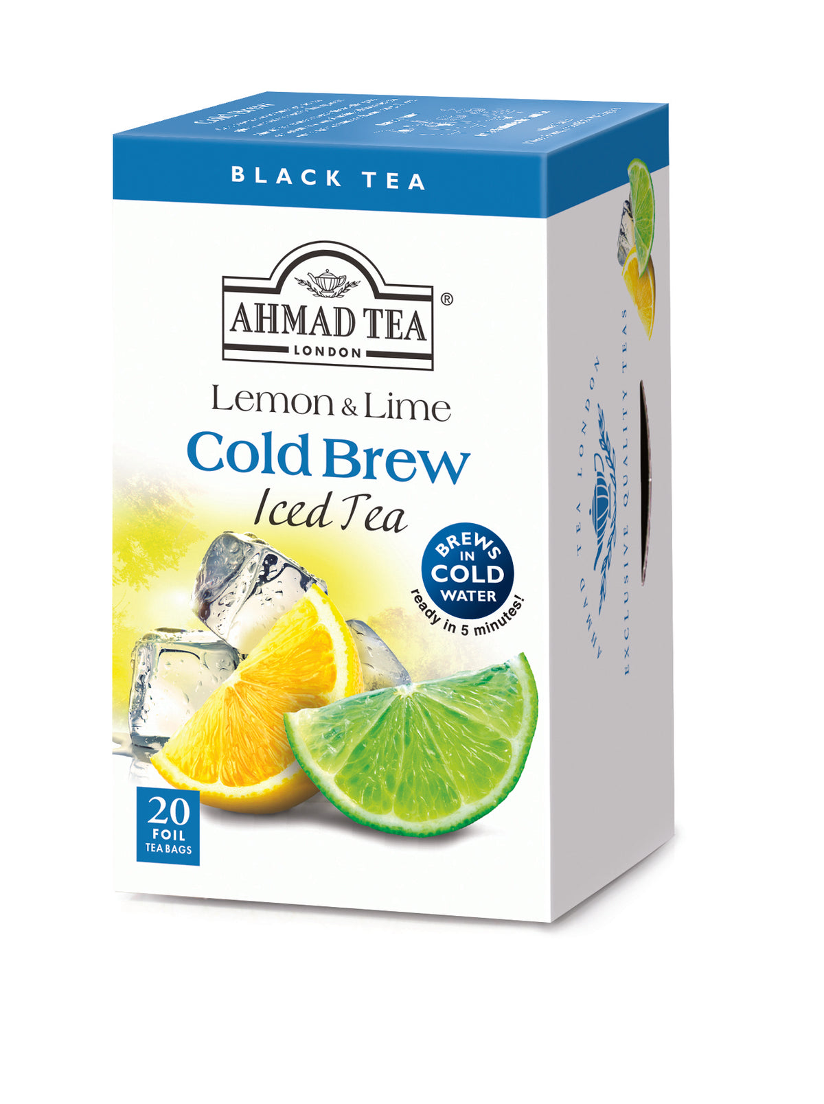 Cold brew | Tè nero | Limone & lime | Ahmad Tea | 20 bustine