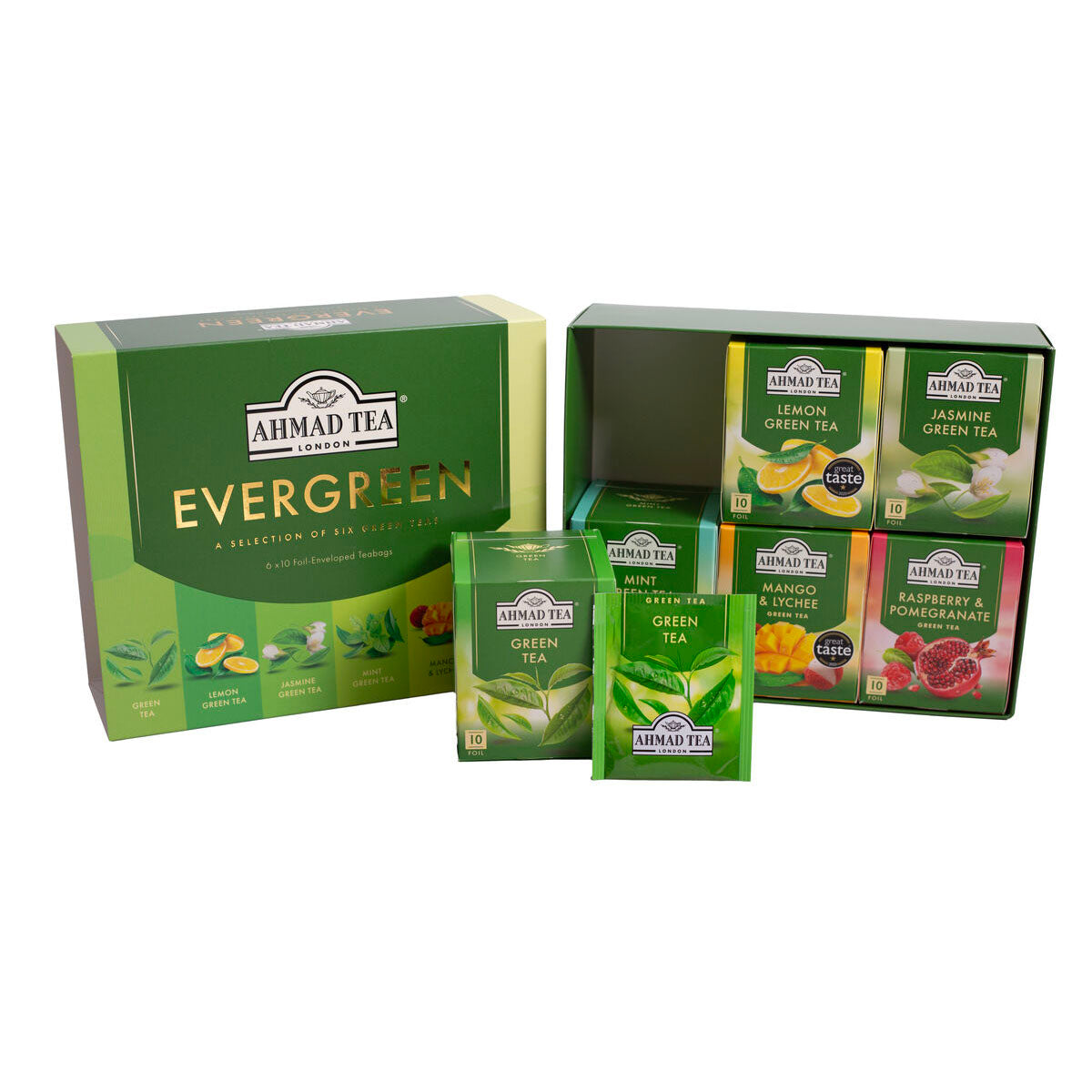 Tè verde | Evergreen selection | Ahmad Tea | 60 bustine