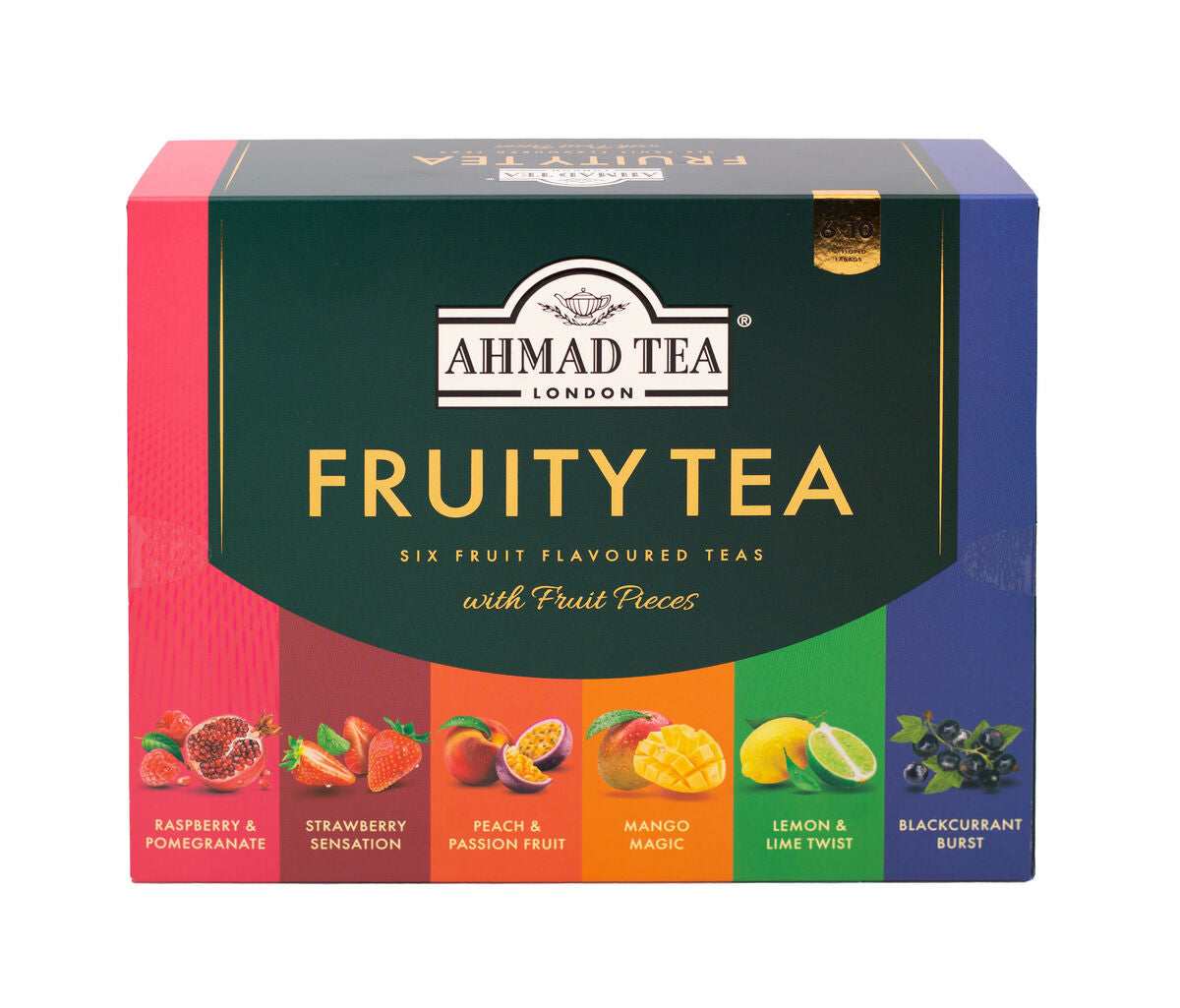 Fruit Tea Selection Ahmad Tea | 60 bustine in ogni confezione | Cartone da 8