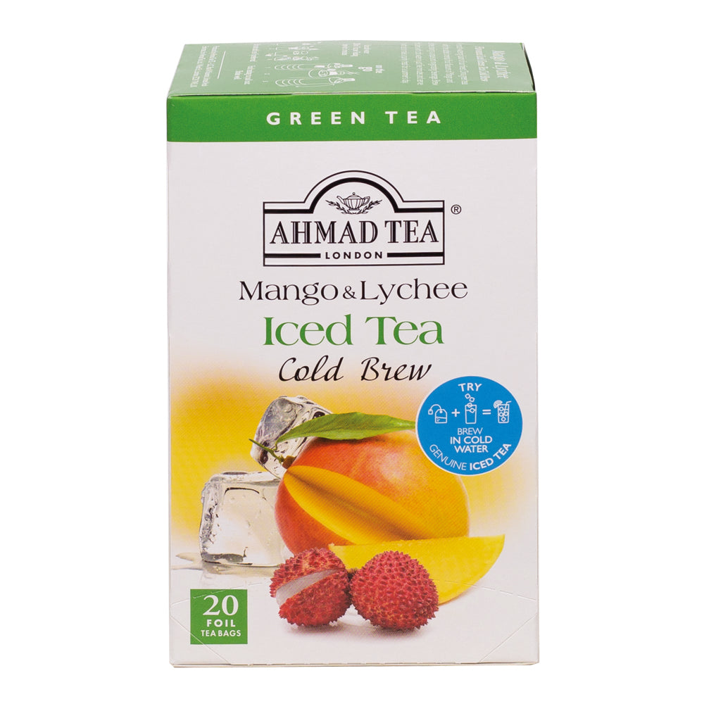 Tè verde Mango & Lychee | 20 bustine per confezione | Cartone da 6