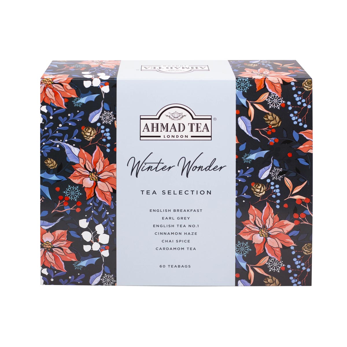 Winter Wonder Tea Selection | 60 filter bags with black tea | Box of 8