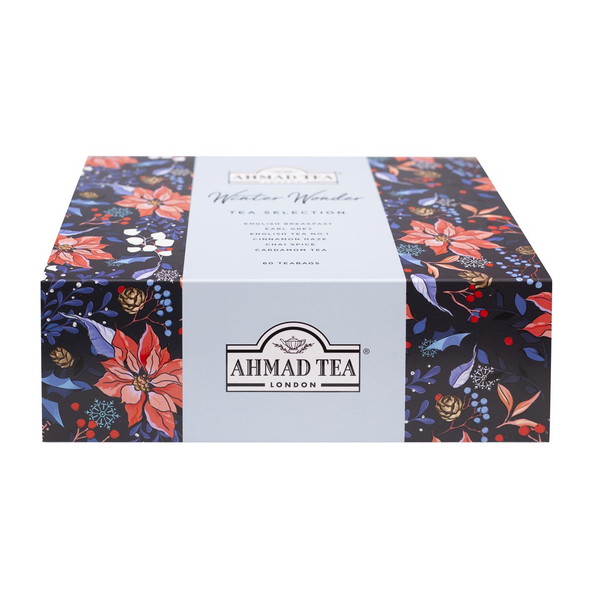 Winter Wonder Tea Selection | 60 bustine con 6 tè neri | Cartone da 8