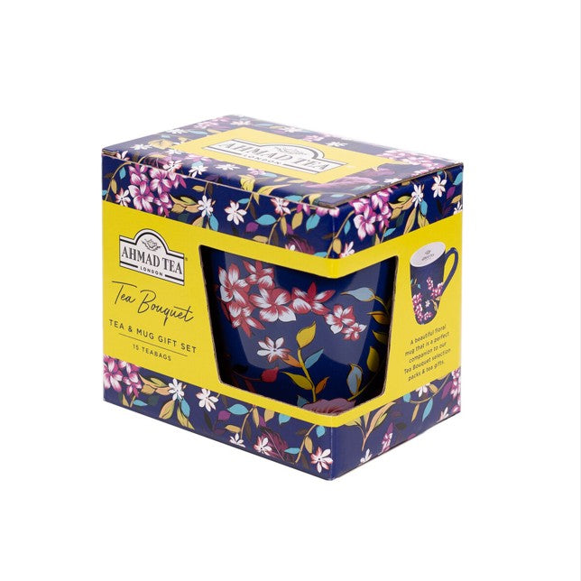 Idea regalo | Tazza da tè floreale e 15 bustine di tè assortiti